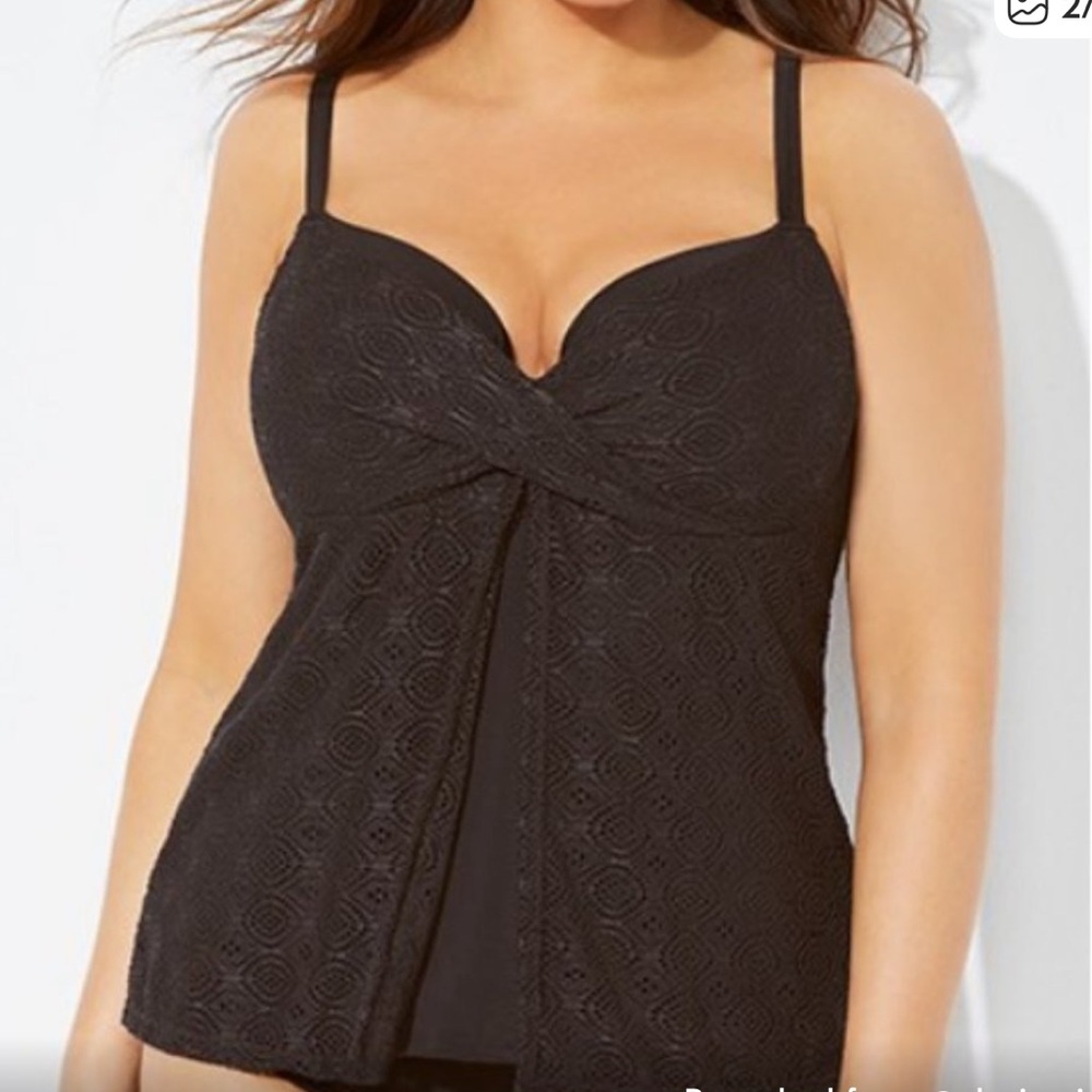 Womens Tankini Underwire Swimsuits Two piece Tummy Control Modest NWT Size 18